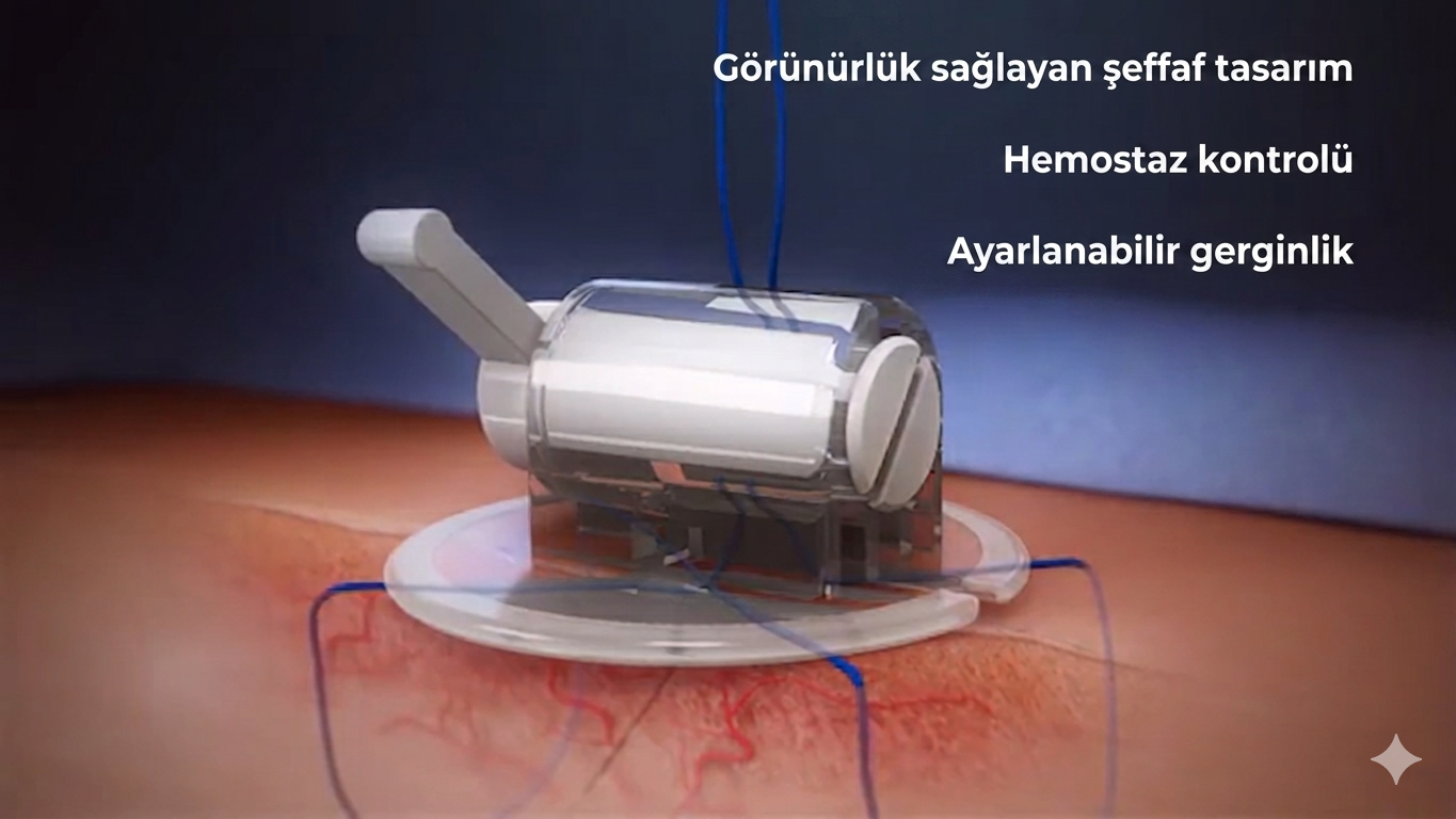 LockeT transparent design and hemostasis control
